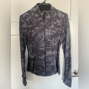 Lululemon Athletica Dark Gray Camouflage Define Jacket